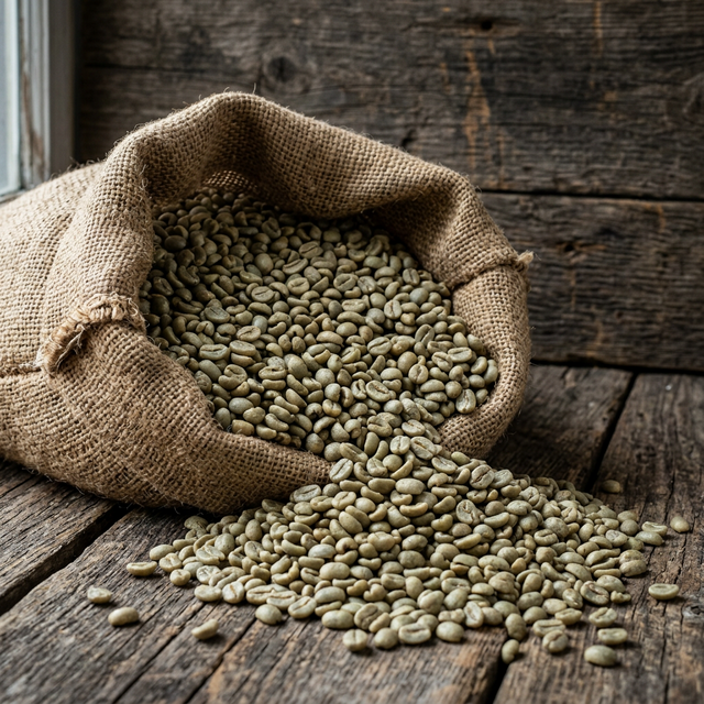 Grains de café verts